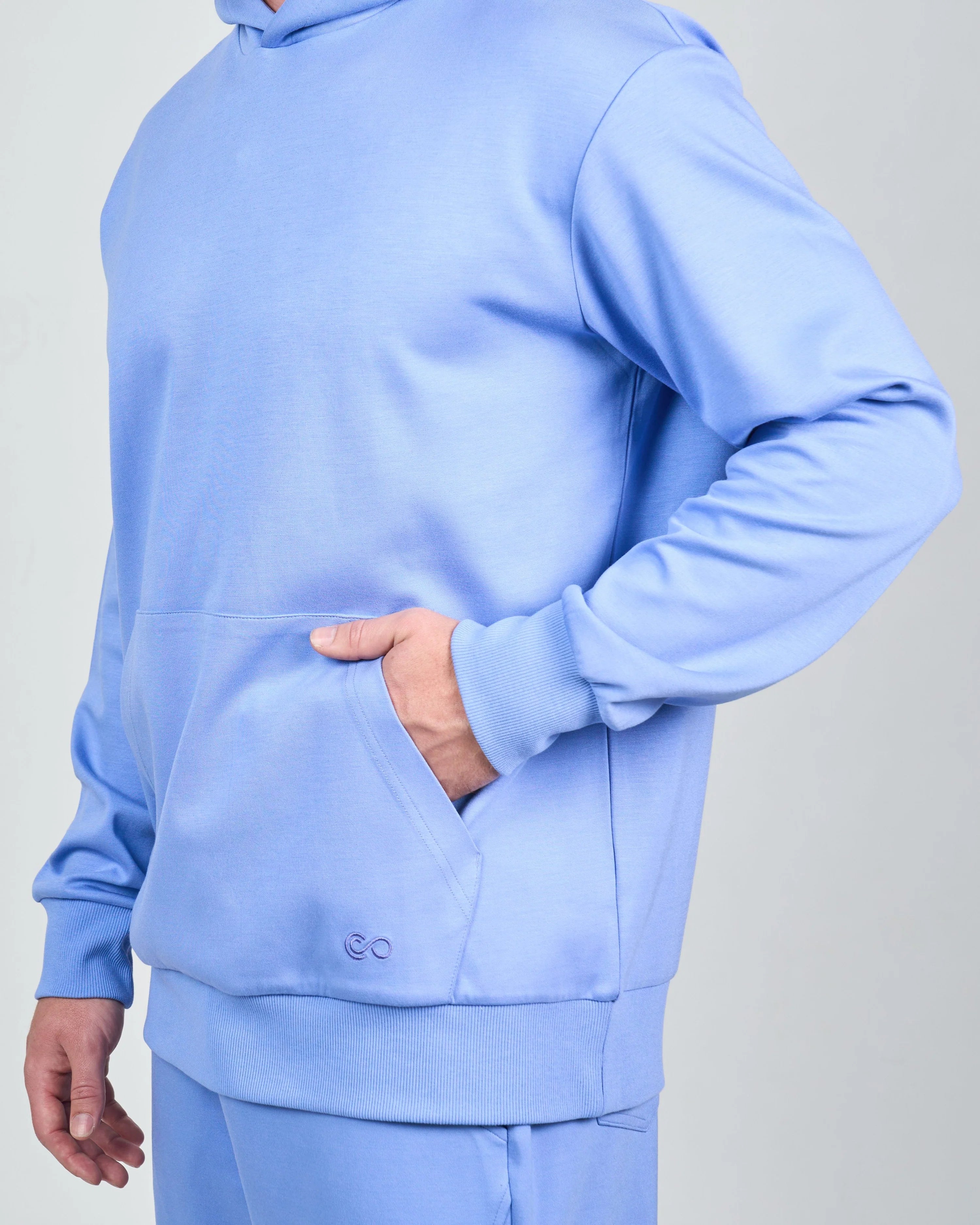 comfiknit sky hoodie lavender side men