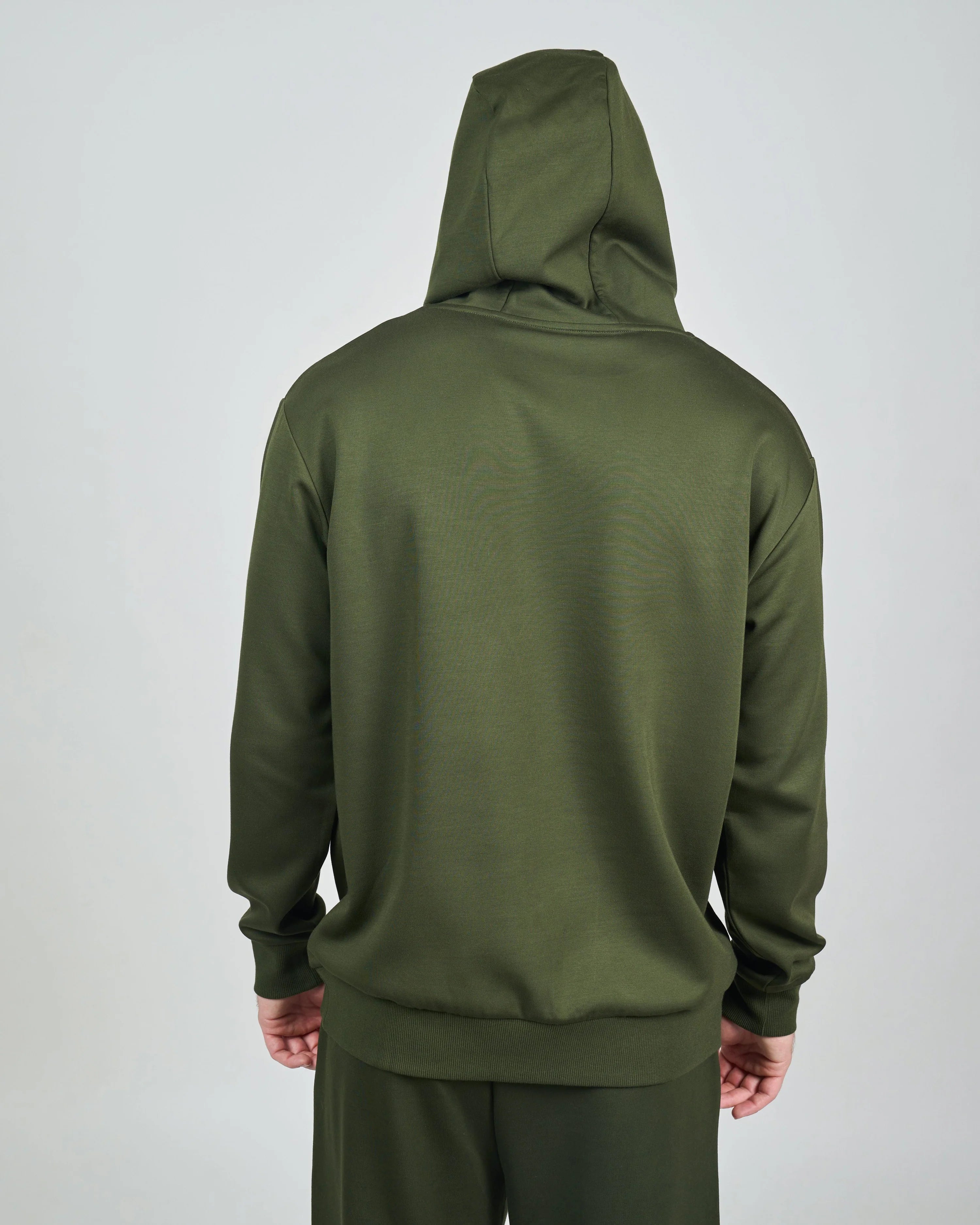 comfiknit sky hoodie olive back men