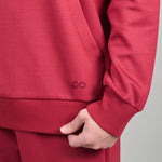 comfiknit-sky-hoodie-red-front-closeup-men