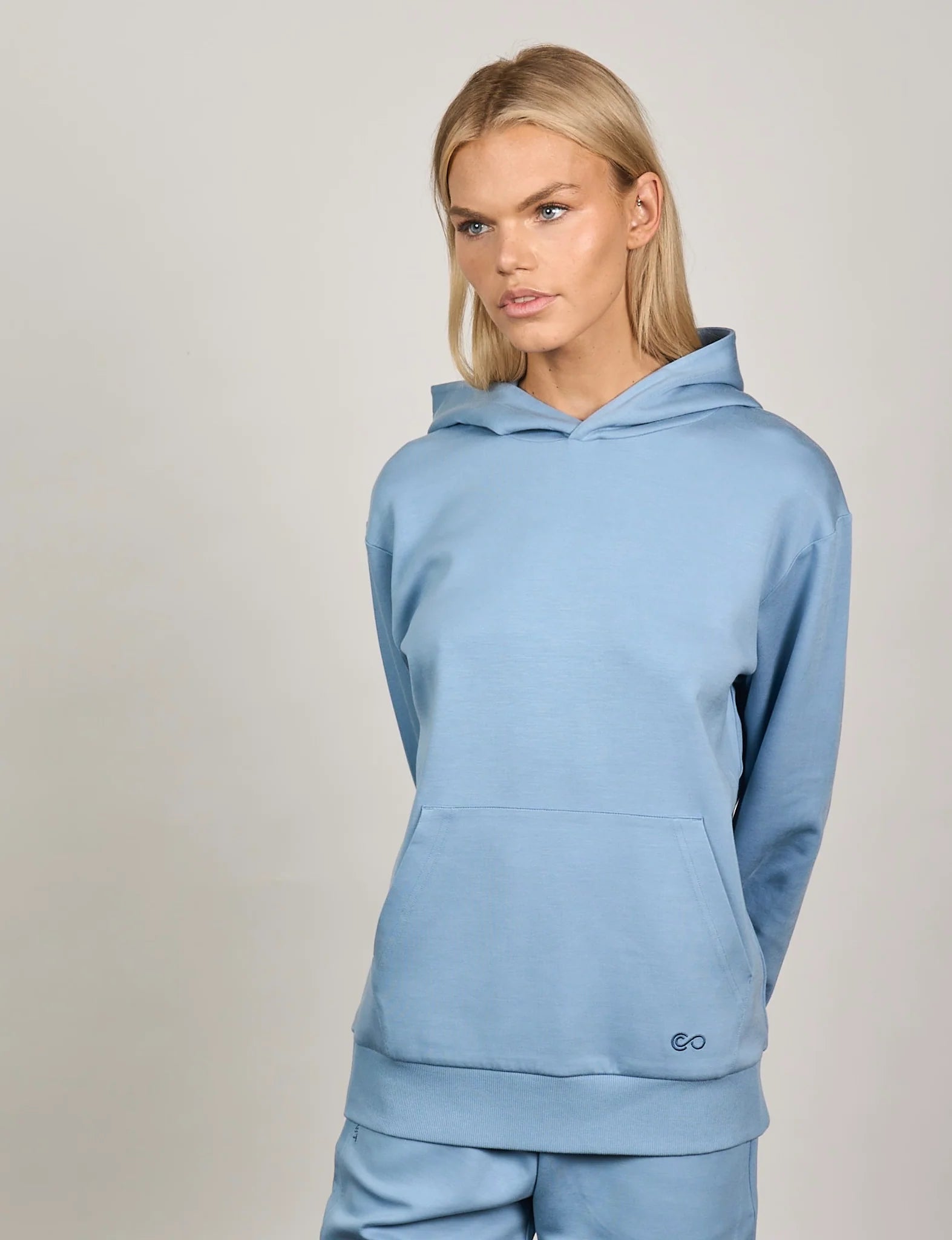 Sky blue top hoodie women's