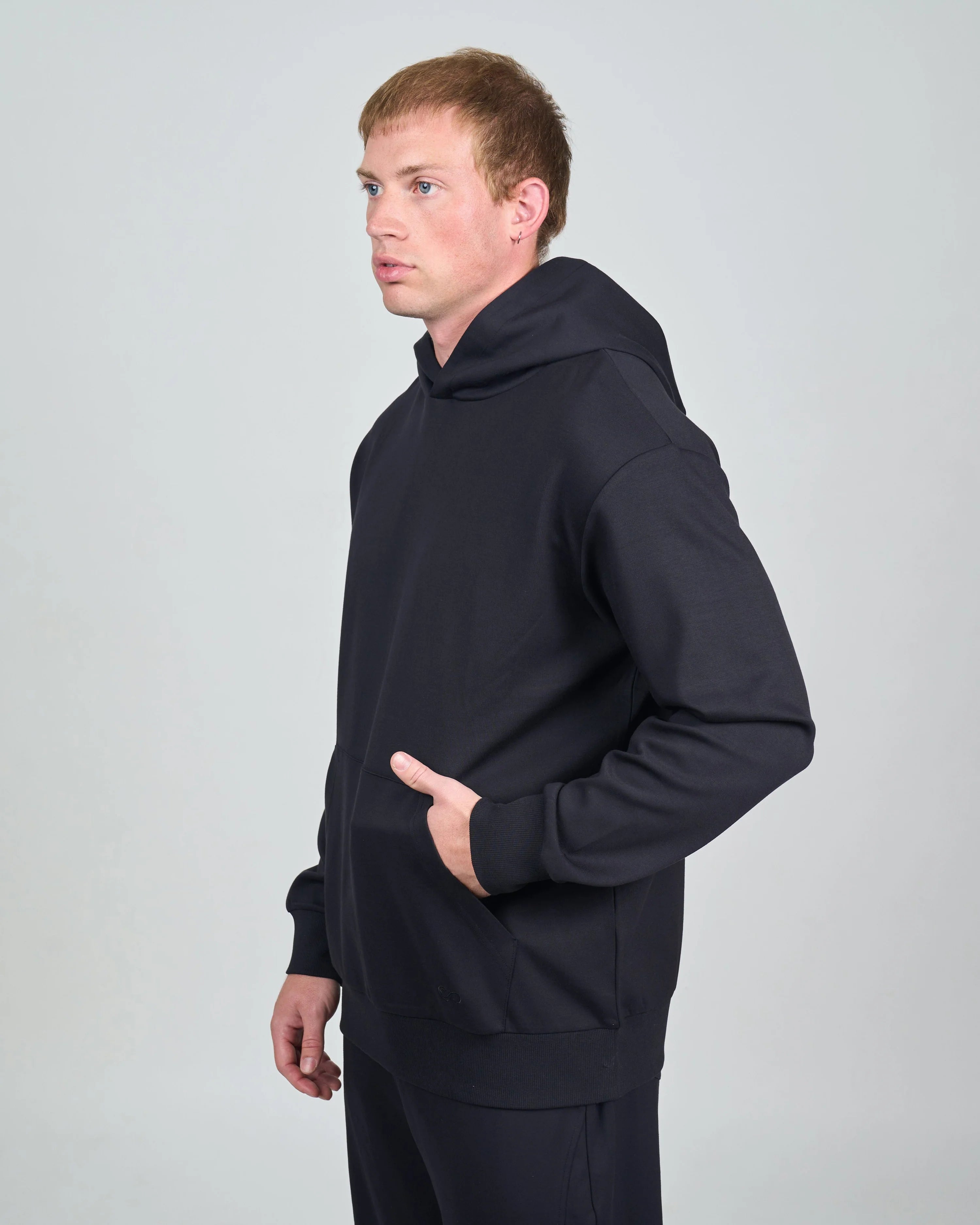 comfiknit sky hoodie black side men