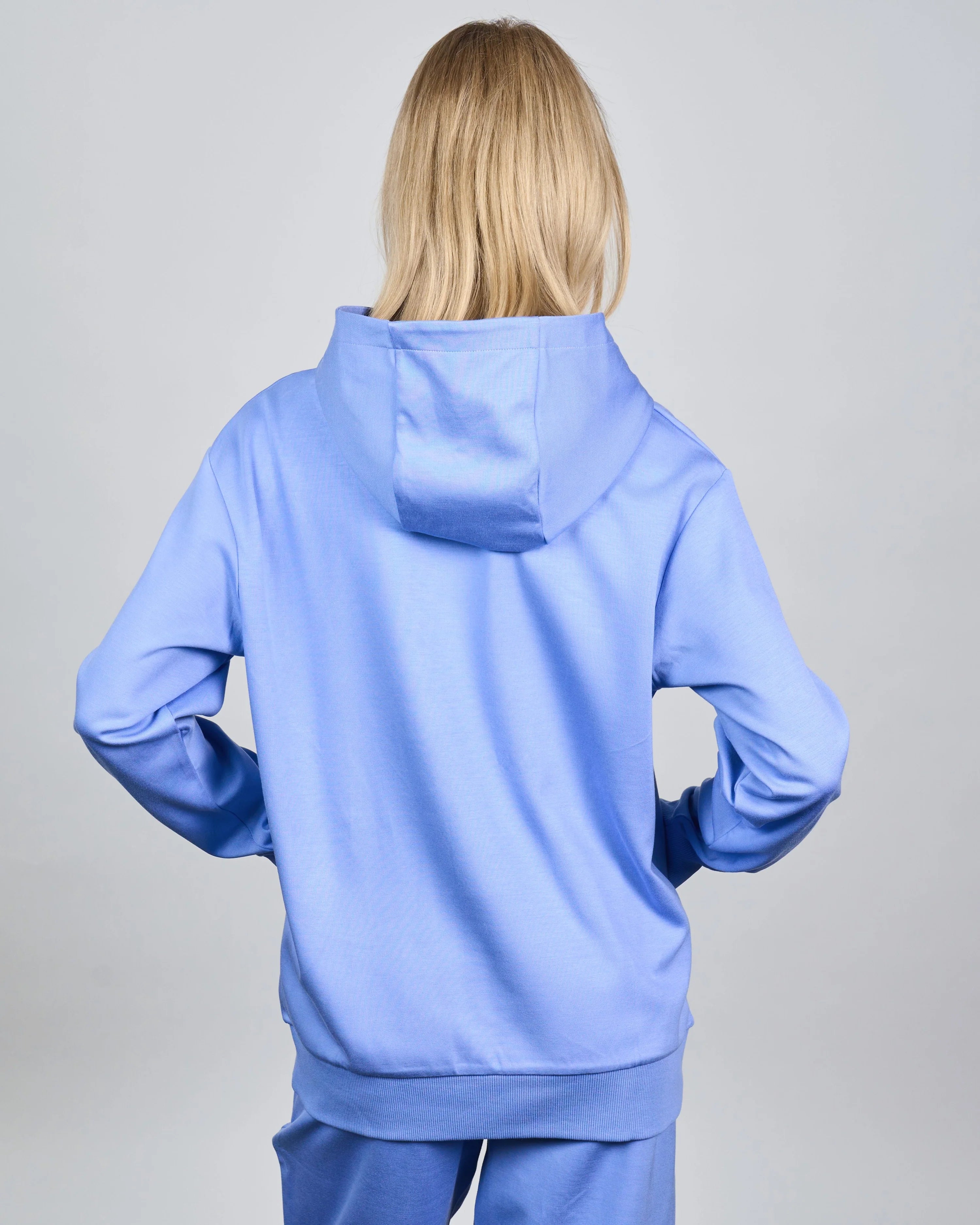 comfiknit sky hoodie lavender back women